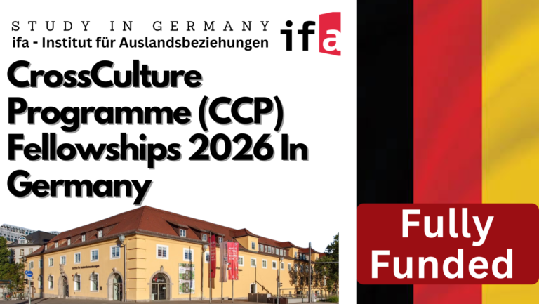 CrossCulture Programme (CCP) Fellowships 2026, Germany