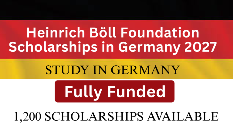 1200 Heinrich Boll Foundation Scholarships in Germany 2027 | Funded for UG, Masters & PhD Students Worldwide