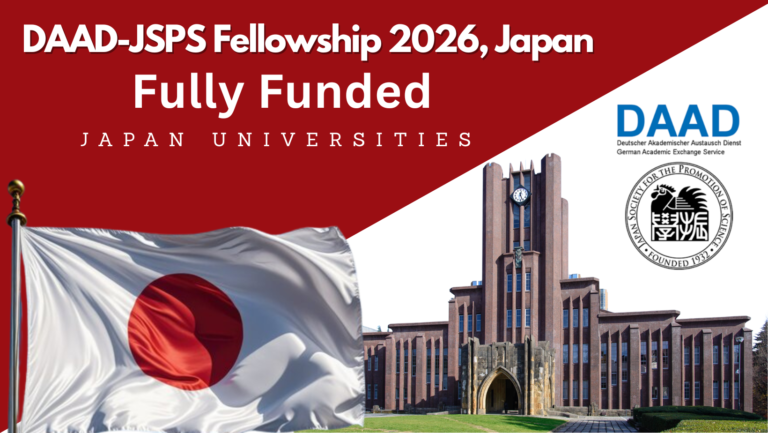 DAAD-JSPS Fellowship 2026 Japan | Fully Funded Short-Term Research Fellowship